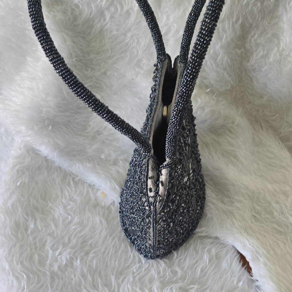 Gorgeous Hand-Beaded Palm‎ Tree Evening Bag ✨ - Picture 8 of 9